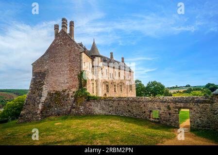 Schloss Schloss Jagu, Bretagne, Frankreich, Europa Stockfoto