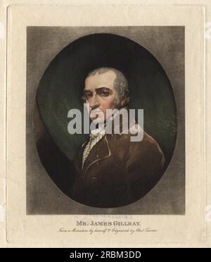 James Gillray 1819 von Charles Turner Stockfoto