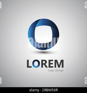 Set aus verschiedenen abstrakten Firmenlogos oder Symboldesignelementen Clipart in frei skalierbarem und bearbeitbarem Vektorformat Stock Vektor