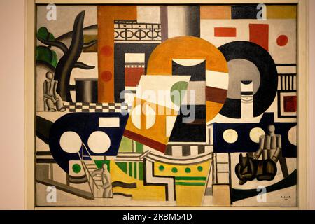 Frankreich, Aveyron (12), Rodez, le Musée Soulages, exposition Fernand Leger, Le Remorqueur, 1920 // Frankreich, Aveyron (12), Rodez, das Soulages Museum, Fer Stockfoto