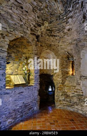 Frankreich, Aveyron (12), Belcastel, die schönsten Dörfer Frankreichs Stockfoto