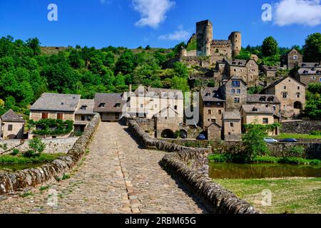 France, Aveyron (12), Belcastel, labeled The Most Beautiful Villages of France Stockfoto