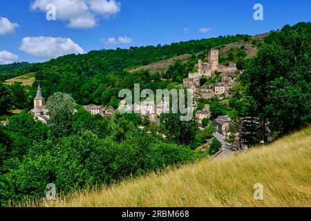 France, Aveyron (12), Belcastel, labeled The Most Beautiful Villages of France Stockfoto