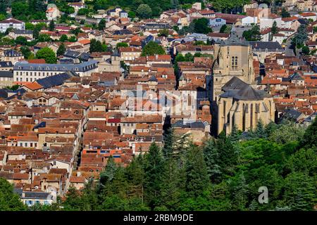 Frankreich, Aveyron (12), Villefranche-de-Rouergue, Gemeinde, die als Stadt der Kunst und Geschichte klassifiziert ist, historisches Zentrum Stockfoto