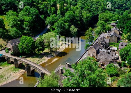 France, Aveyron (12), Belcastel, labeled The Most Beautiful Villages of France Stockfoto