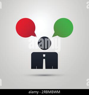 Die Ikone „Real Leader Business Man“ Stock Vektor