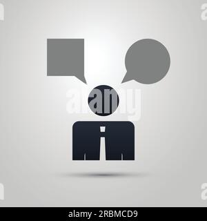 Die Ikone „Real Leader Business Man“ Stock Vektor