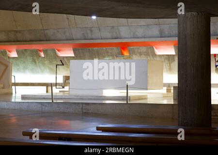 Elglise Saint-Pierre, Site Le Corbusier, Firminy, Frankreich Stockfoto