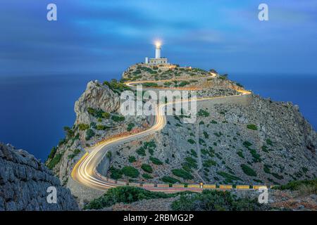 Leuchtturm Cap de Formentor, Mallorca, Spanien Stockfoto