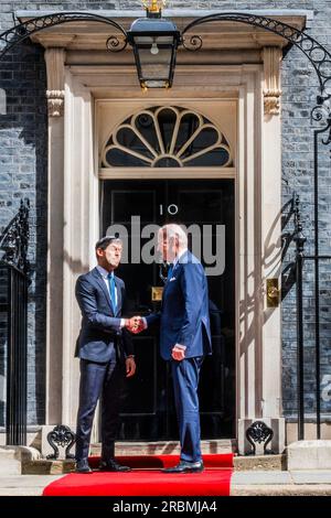 London, Großbritannien. 10. Juli 2023. Die Ankunft des amerikanischen Präsidenten Joe Biden bei seinem Besuch des britischen Premierministers Rishi Sunak in der Downing Street. Kredit: Guy Bell/Alamy Live News Stockfoto