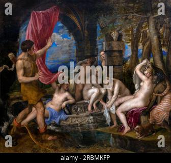 Diana und Actaeon, Titian, 1556-9, Stockfoto