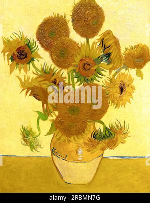 Sonnenblumen, Vincent van Gogh, 1888-8, Stockfoto