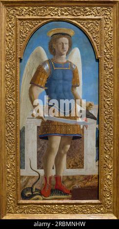 St. Michael, Piero della Francesca, 1469, Stockfoto