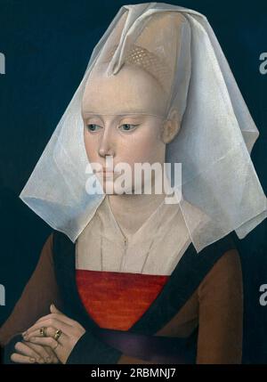 Porträt einer Dame, Werkstatt, Rogier van der Weyden, ca. 1460, Stockfoto