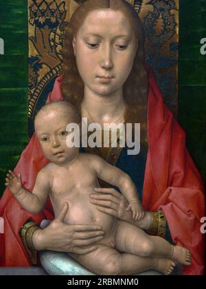 Jungfrau und Kind, Hans Memling, ca. 1475, Stockfoto