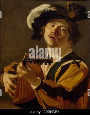 The Lute Player 1622 von Dirck van Baburen Stockfoto