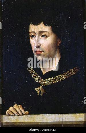 Porträt von Charles dem Buben von Rogier van der Weyden Stockfoto