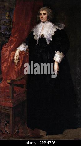 Porträt von Anna van Craesbecke 1635 von Anthony van Dyck Stockfoto