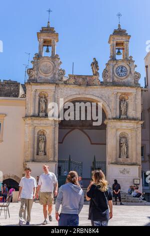 Matera, Italien - 6. Mai 2023: Palazzo del Sedile im historischen Zentrum der Altstadt von Matera, europäische Kulturhauptstadt, UNESCO-Weltkulturerbe, Basi Stockfoto