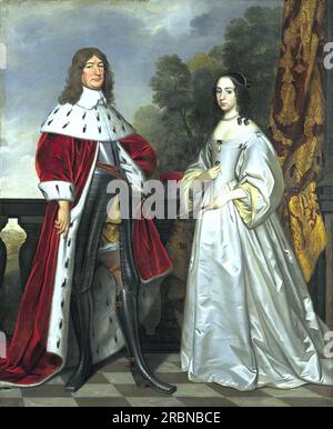 Doppelporträt von Friedrich Wilhelm I und Louise Henriette 1647 von Gerard van Honthorst Stockfoto