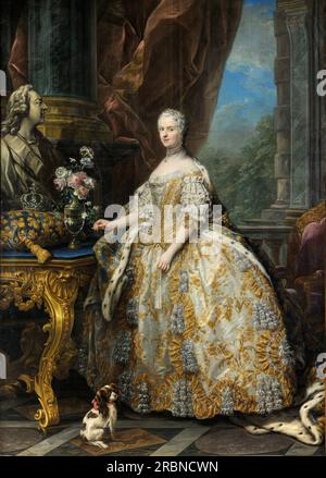 Marie Leszczinska, reine De France 1747 von Charles Andre van Loo (Carle van Loo) Stockfoto