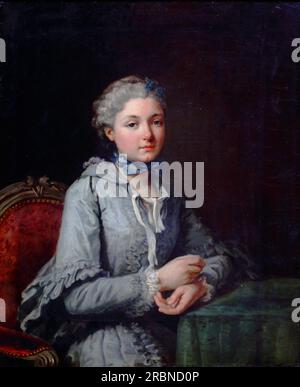 Portrait von Innocente Guillemette de Rosnyvinen de Pire 1762 von Charles-Andre van Loo (Carle van Loo) Stockfoto