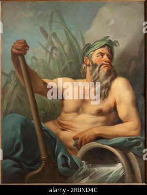 River God von Charles-Andre van Loo (Carle van Loo) Stockfoto