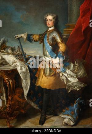 Louis XV, ROI De France et De Navarre 1723 von Jean-Baptiste van Loo Stockfoto