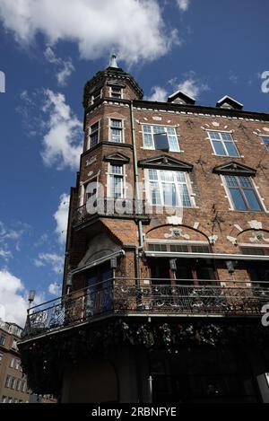 Charakteristisches altes Gebäude der Stadt Kopenhagen Stockfoto