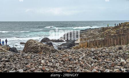 Besuchen Sie Nordirland, Kultur, Geologie, Architektur, Ruhe, Üppig grüne Länder, Legenden und Mythen Riesen Causeway antrim NI Stockfoto