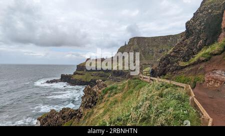 Besuchen Sie Nordirland, Kultur, Geologie, Architektur, Ruhe, Üppig grüne Länder, Legenden und Mythen Riesen Causeway antrim NI Stockfoto