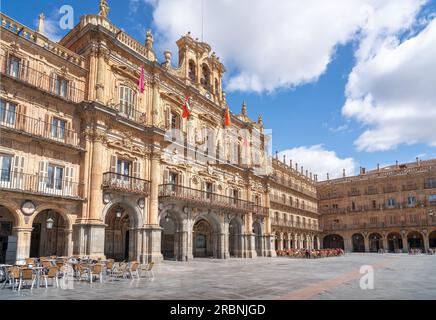 Plaza Mayor Square - Salamanca, Spanien Stockfoto