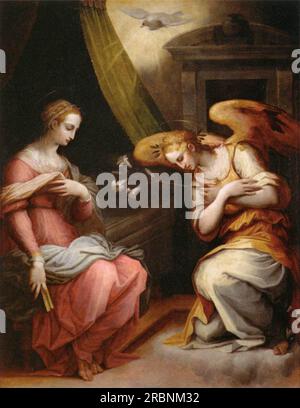 Die Verkündung 1567 von Giorgio Vasari Stockfoto