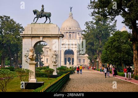 Indien, Westbengalen, Kalkutta, Calcutta, Chowringhee, Victoria Memorial Stockfoto