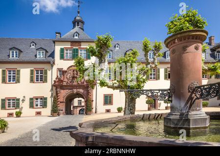 Innenhof des Schlosses Bad Homburg vor der Höhe, Taunus, Hessen, Deutschland Stockfoto