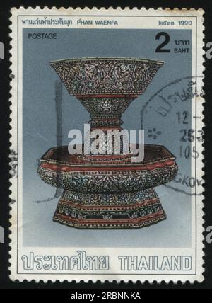 RUSSLAND KALININGRAD, 2. JUNI 2016: Stempel gedruckt von Thailand, zeigt Phan Waenfa, circa 1990 Stockfoto