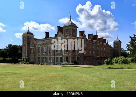 Der Nordwestteil der Blickling Hall. Stockfoto