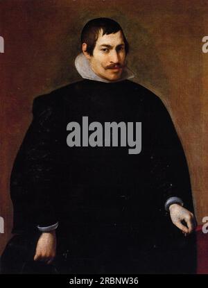 Portrait of a man 1628 von Diego Velazquez Stockfoto