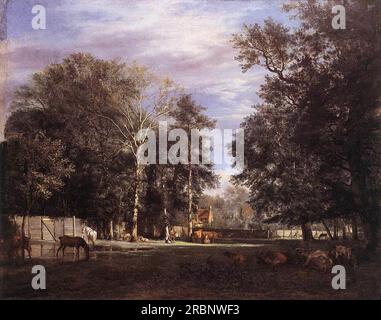 Die Farm 1666 von Adriaen van de Velde Stockfoto