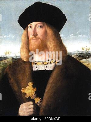 Porträt eines bärtigen Gentlemen 1510 von Bartolomeo Veneto Stockfoto