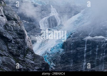 Kjenndal-Gletscher und Umgebung, Norwegen Stockfoto