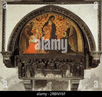 Denkmal des Dogen Francesco Dandolo 1339 von Paolo Veneziano Stockfoto