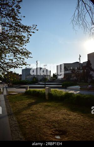 Serbisches Nationaltheater im Stadtzentrum von Novi Sad, Serbien Stockfoto