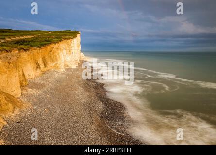 Kreideklippen der Sieben Schwestern in Birling Gap, East Sussex, England Stockfoto