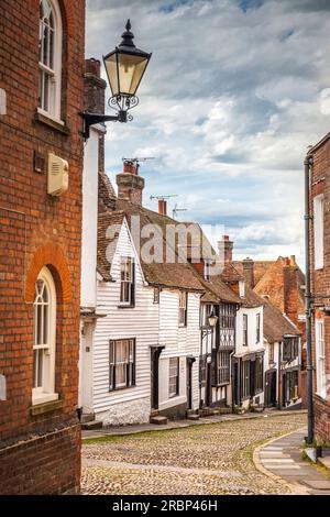 Altstadtstraße in Rye, East Sussex, England Stockfoto