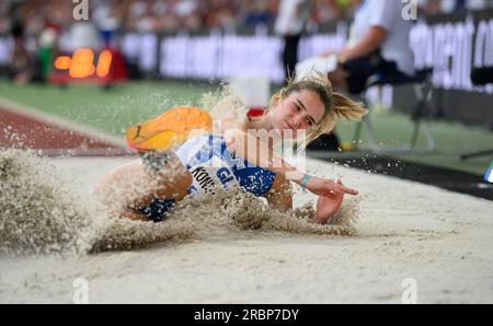 Kassel, Deutschland. 09. Juli 2023. KONDZIELLA Nicola (TV Wattenscheid 01) Action, Weibersprung-Finale, bei den deutschen Leichtathletikmeisterschaften 07/09/2023 2023, von 07/08 bis 09.07.2023 in Kassel. Kredit: dpa/Alamy Live News Stockfoto