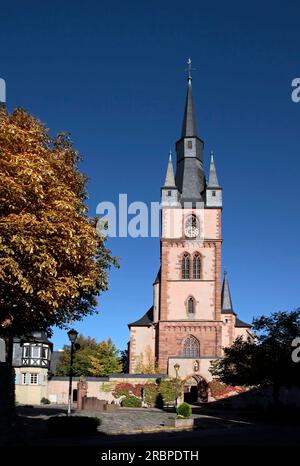 Katholische Gemeinde Kirche St. Valentinus (Kiedrich), Rheingau, Hessen, Deutschland Stockfoto