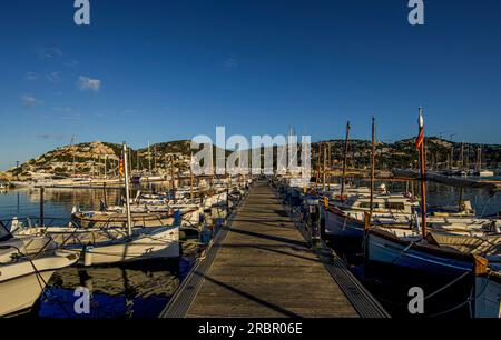 Im Jachthafen von Port d'Andratx, Mallorca, Spanien Stockfoto