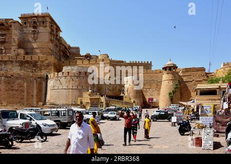 Indien, Radjastan, Jaisalmer, Burgfestung, auf der Old Town Fort, Stockfoto