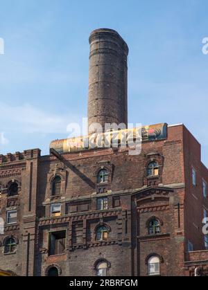 Hat die Domino-Zuckerfabrik in New York verlassen Stockfoto